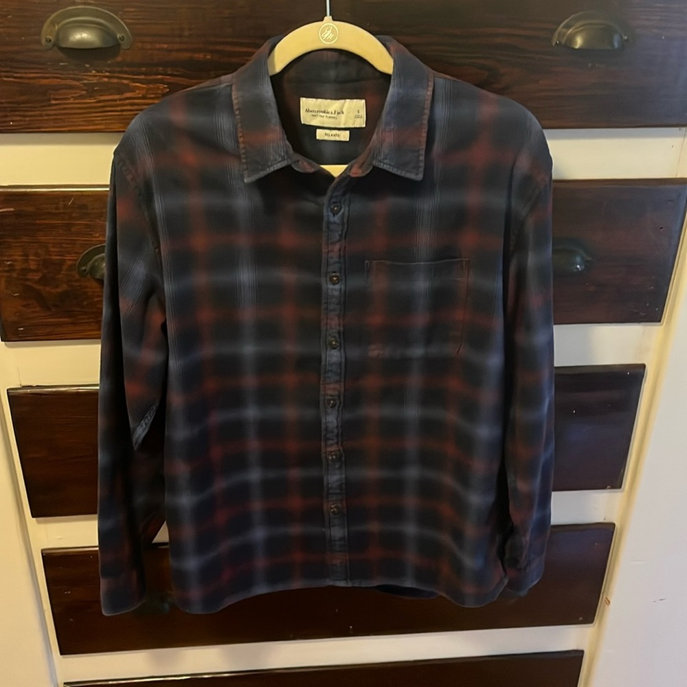 Abercrombie & Fitch Soft Flannel Relaxed Fit Men's Shirt